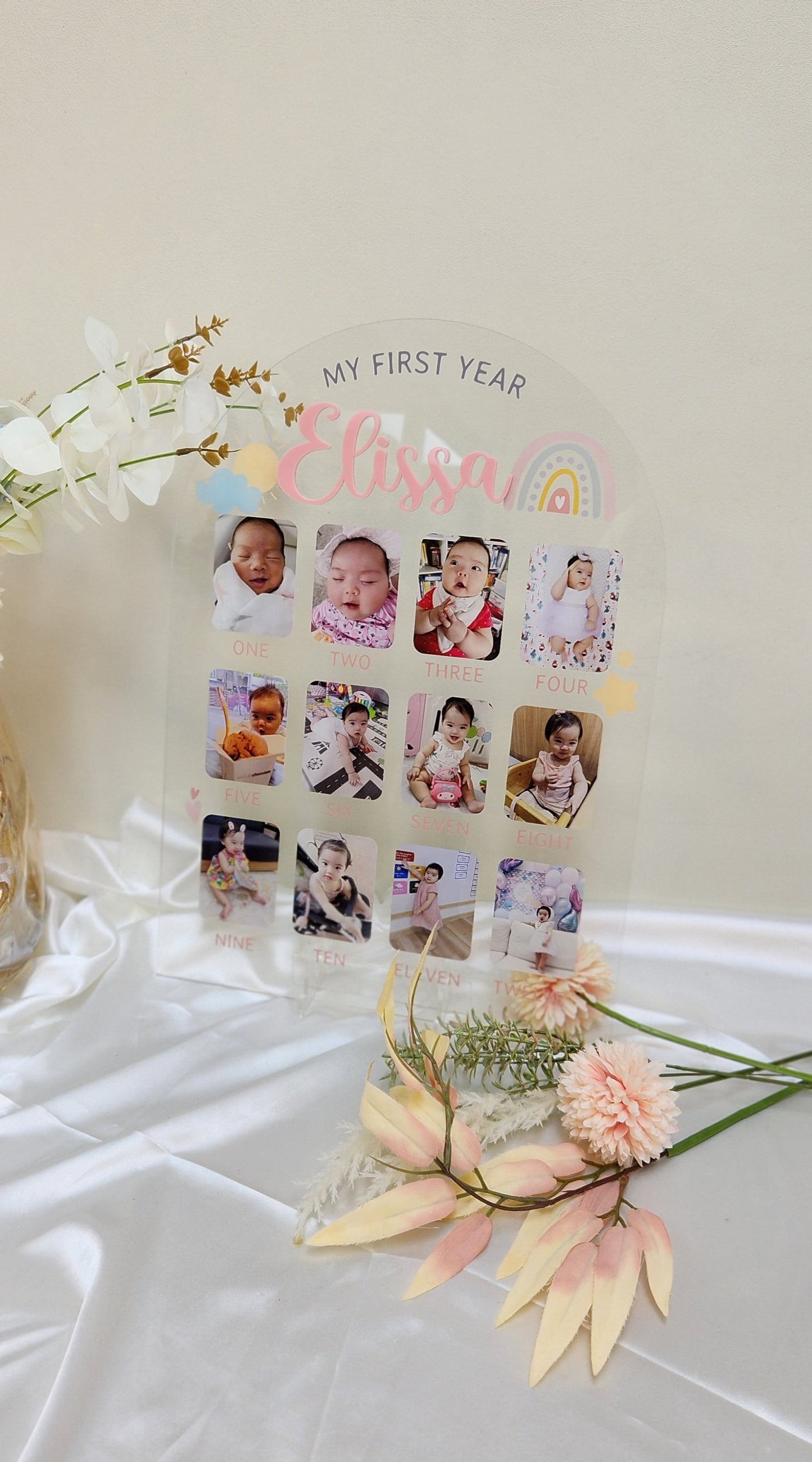 Baby Milestone Board - RAINBOW