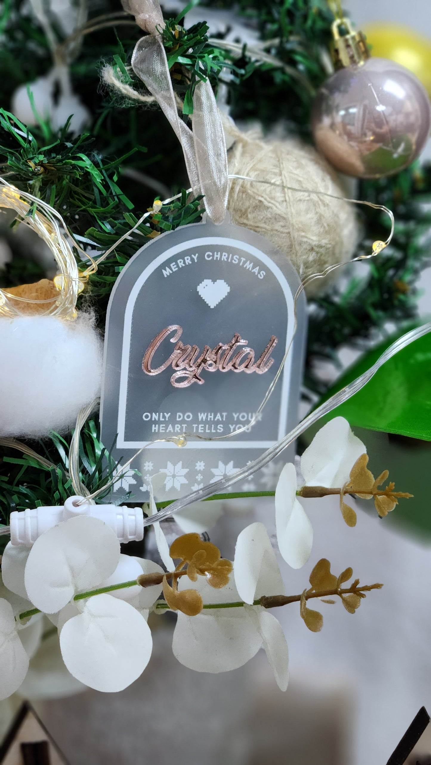 Christmas Bauble Ornament - Arch Note