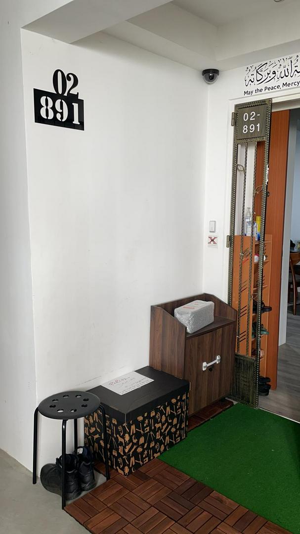 Unit Number Sign - Stencil I