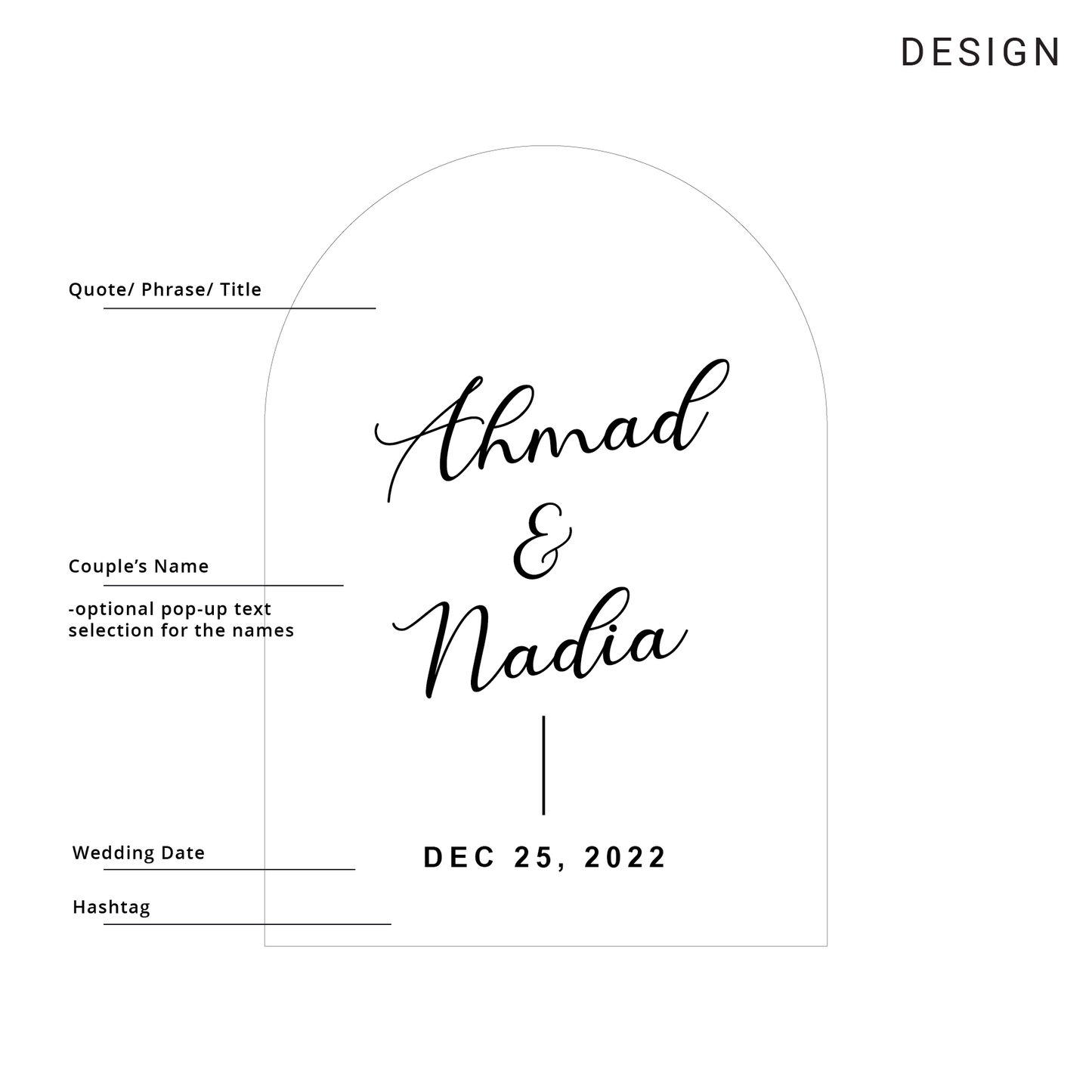 Wedding Welcome Sign - Timeless