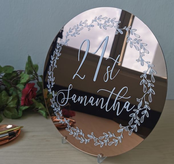 Round Sign UV Printed