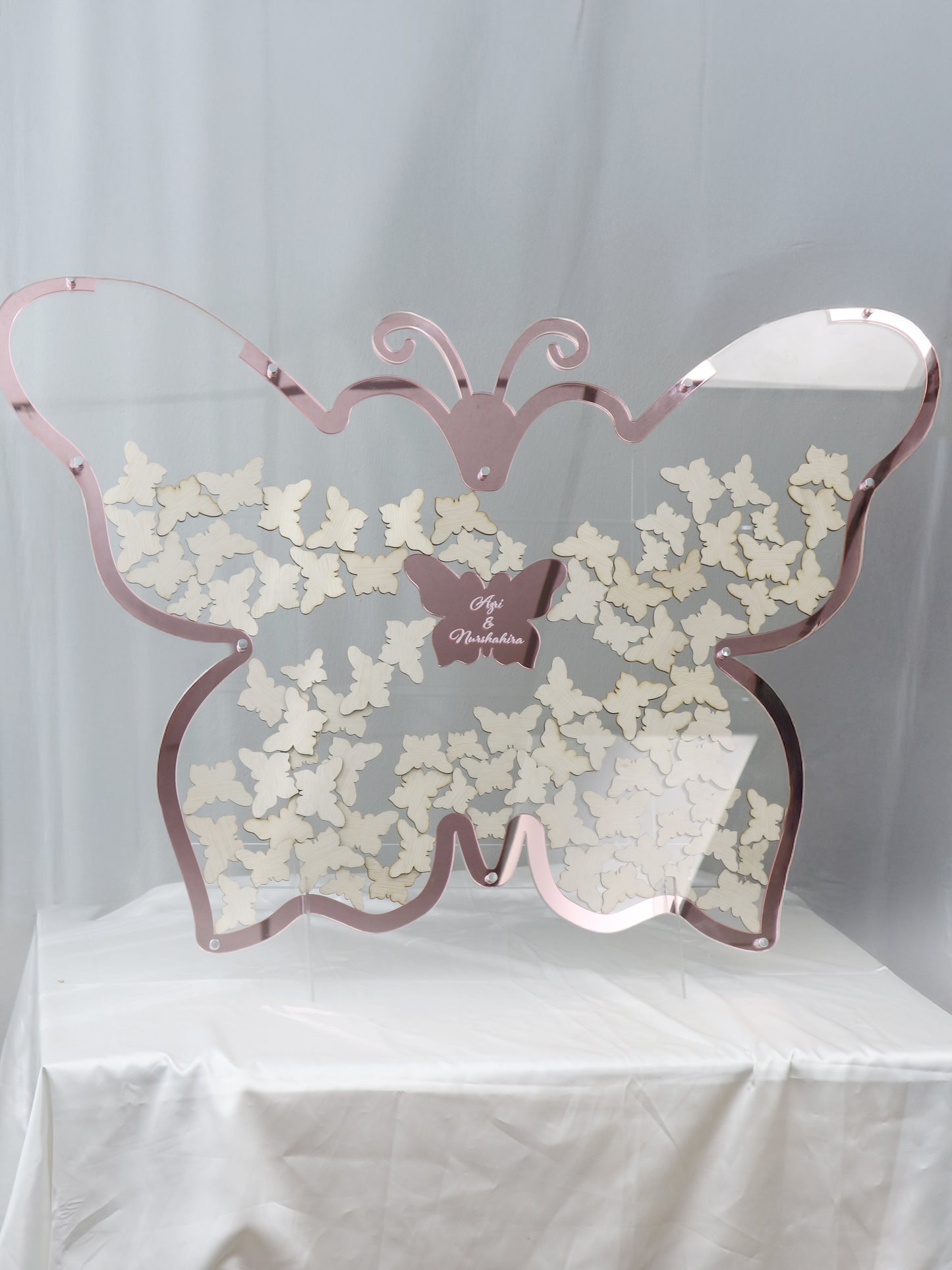 Wedding Heartdrop Guestbook - Butterfly