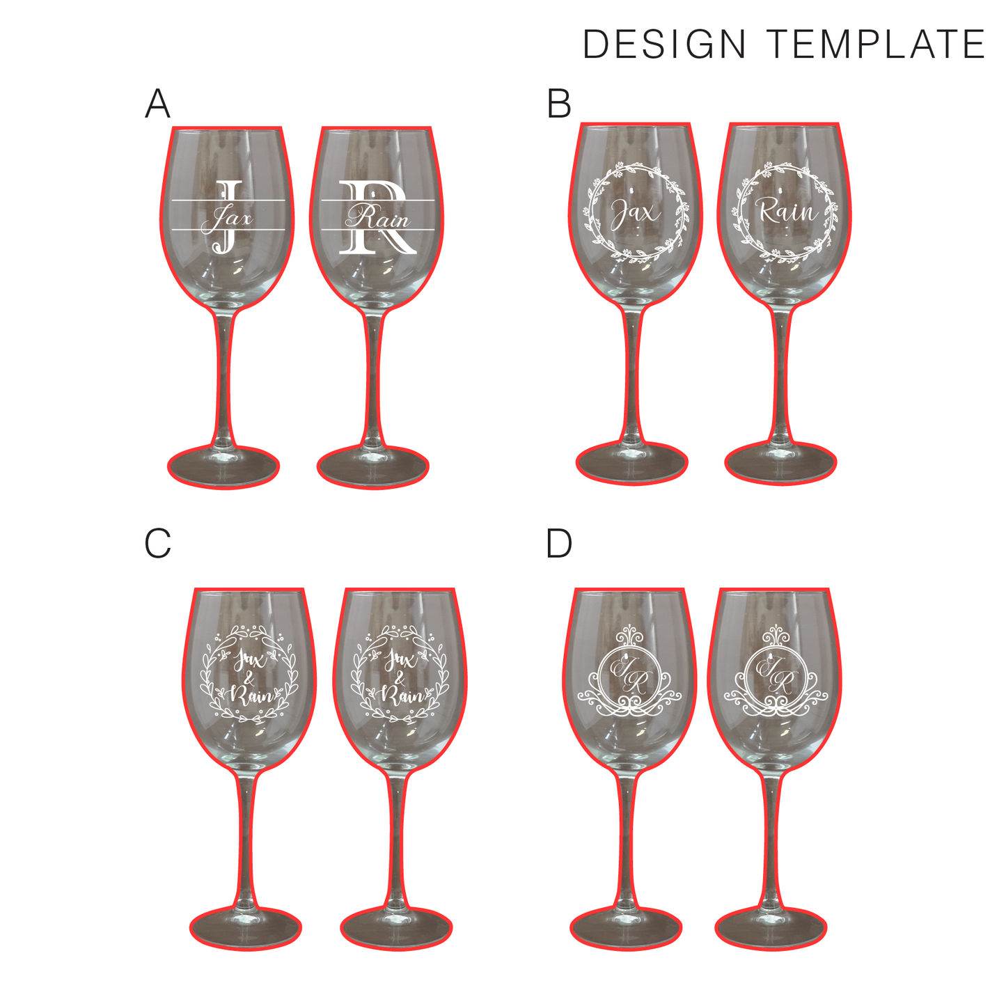 Personalized Engraved Wine Glass