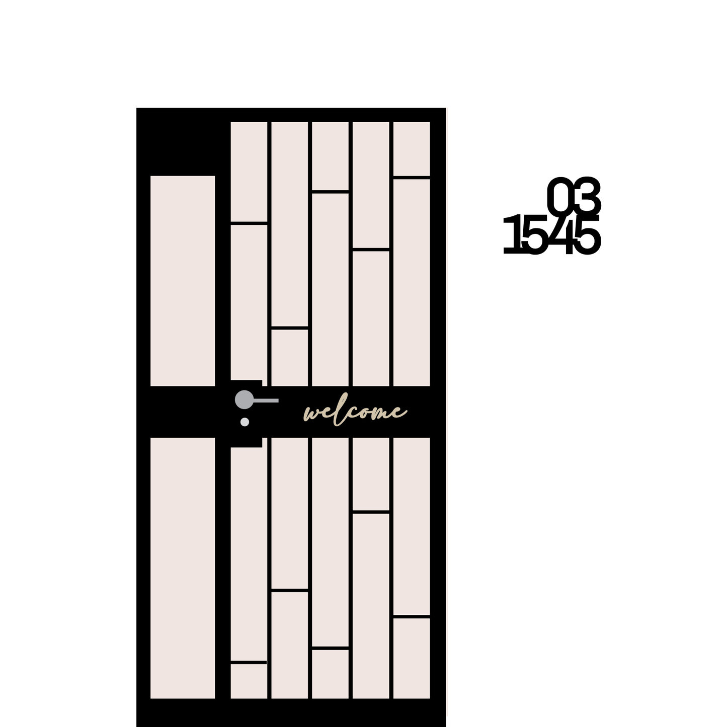 Unit Number Sign - Bold I