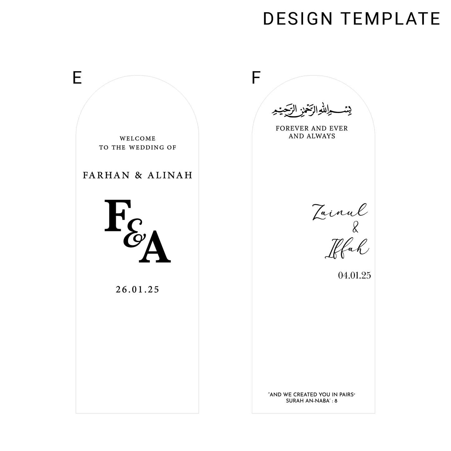 Wedding Welcome Sign - Full Length Standing Mirror