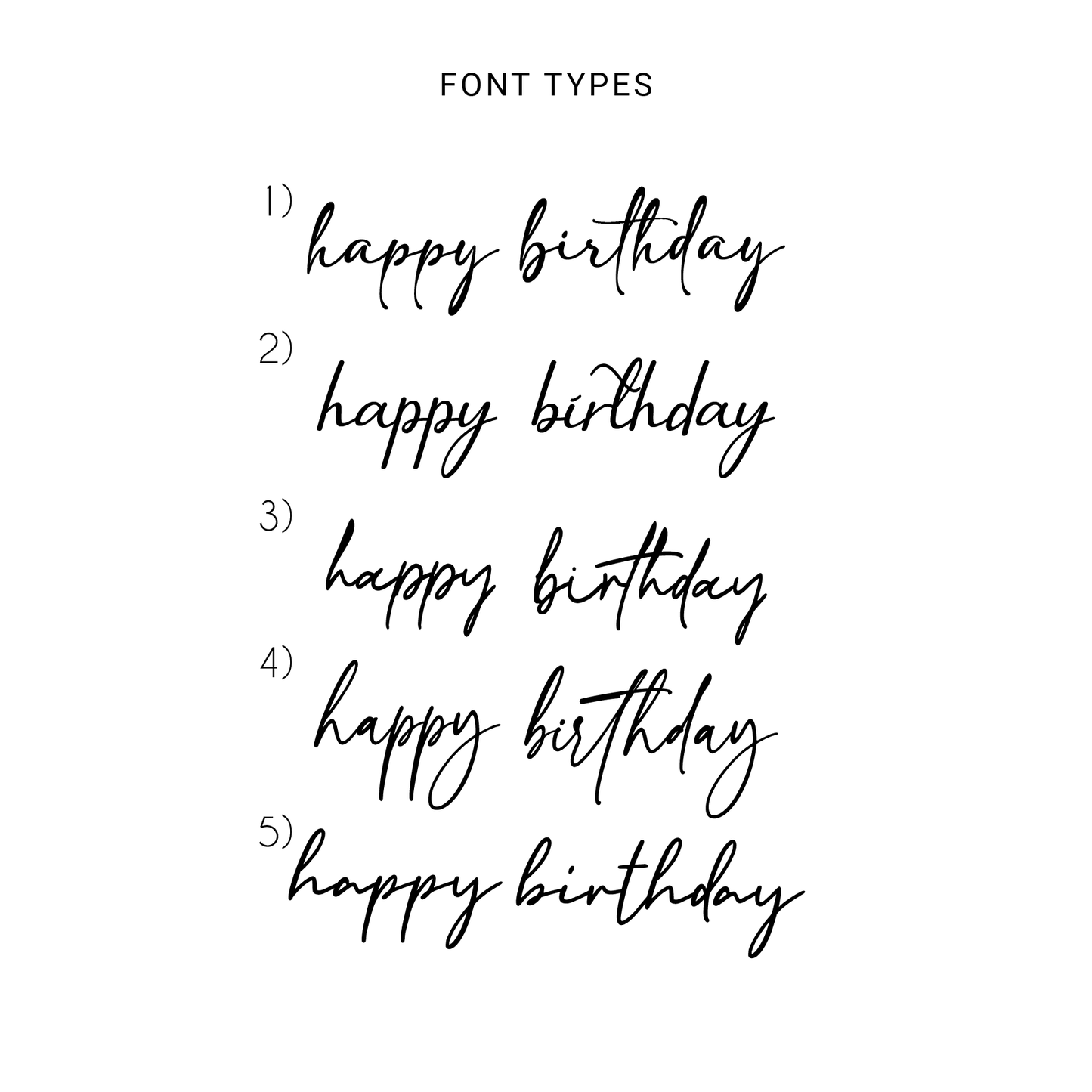 Happy Birthday Name Signage Cutout - 3 Lines