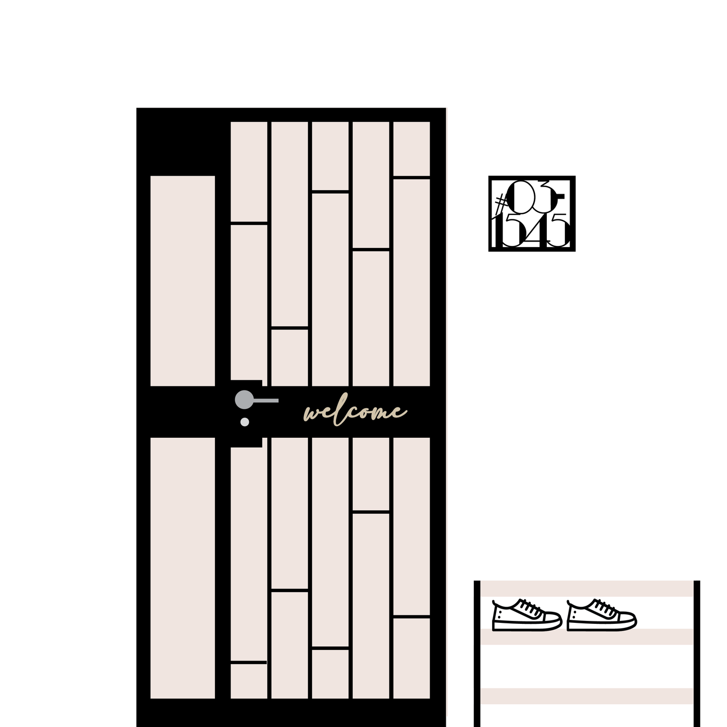 Unit Number Sign - In a Frame I