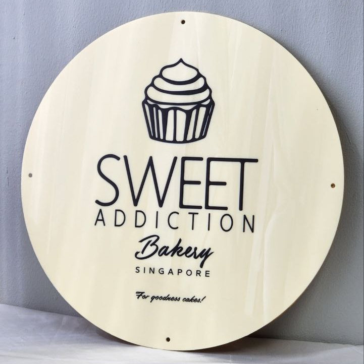 Custom Business Sign Round Acrylic