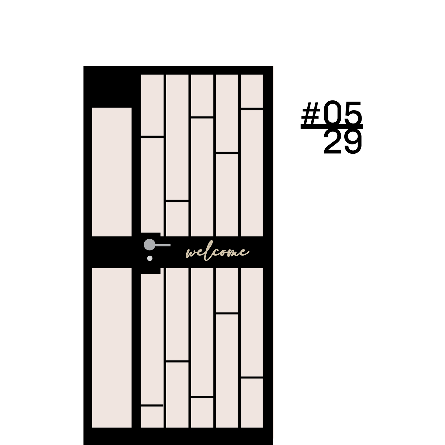 Unit Number Sign - Robust I