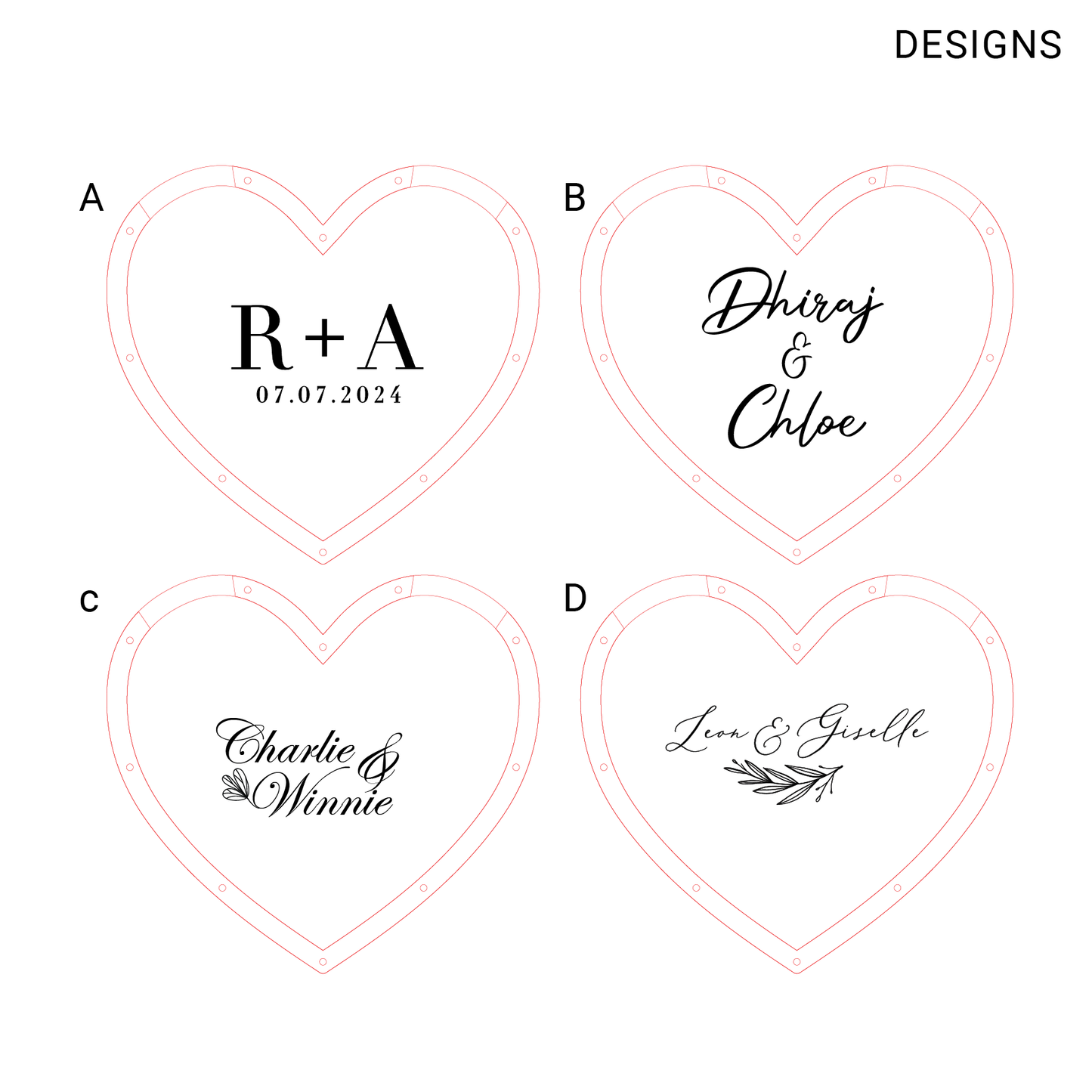 Wedding Heartdrop Guestbook - Heart to Heart