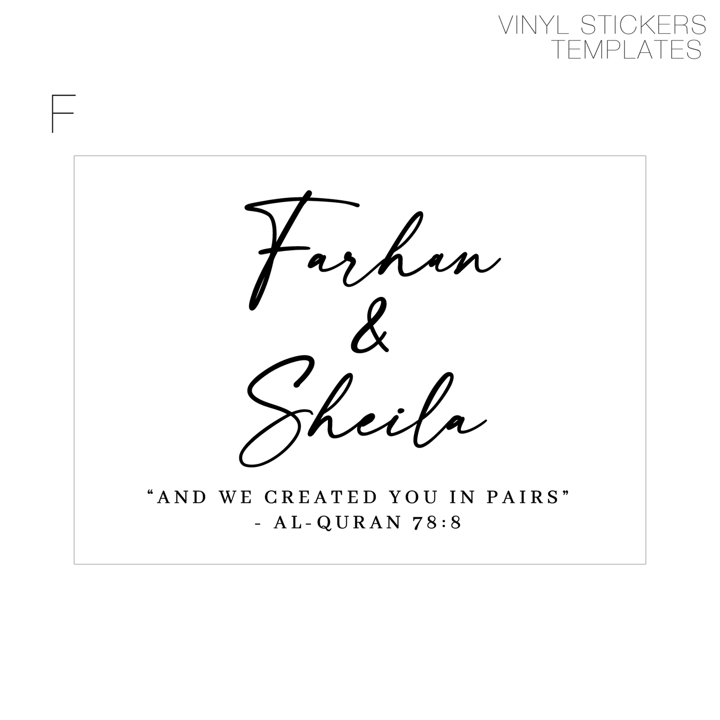 Vinyl Sticker - Signages