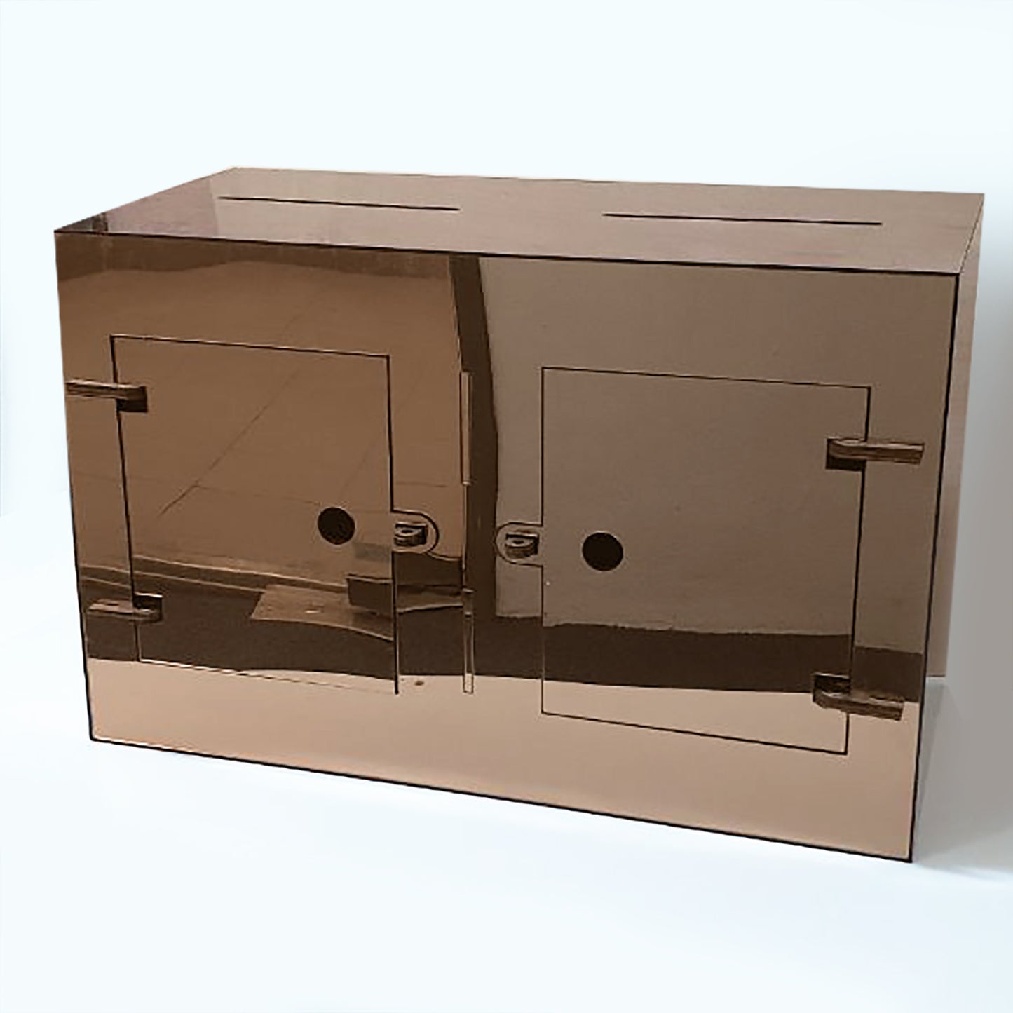 Classy Mirror Finish Double Compartment Wedding Box - Clik Clok