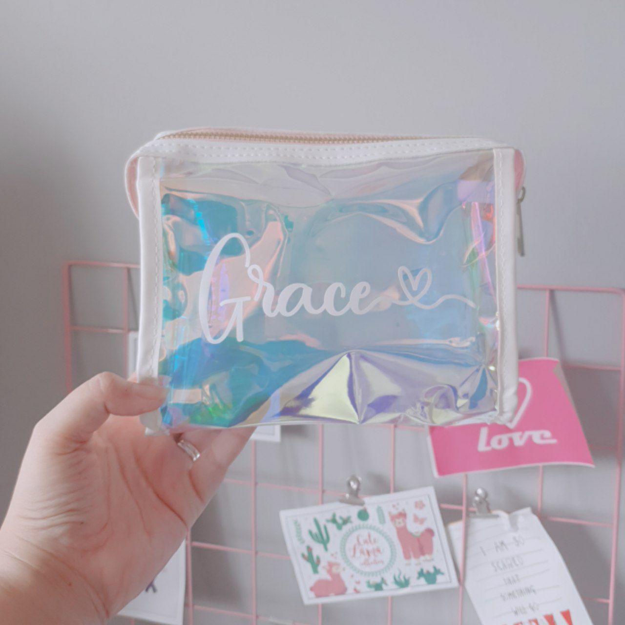 Travel/ Make up Pouch Iridescent
