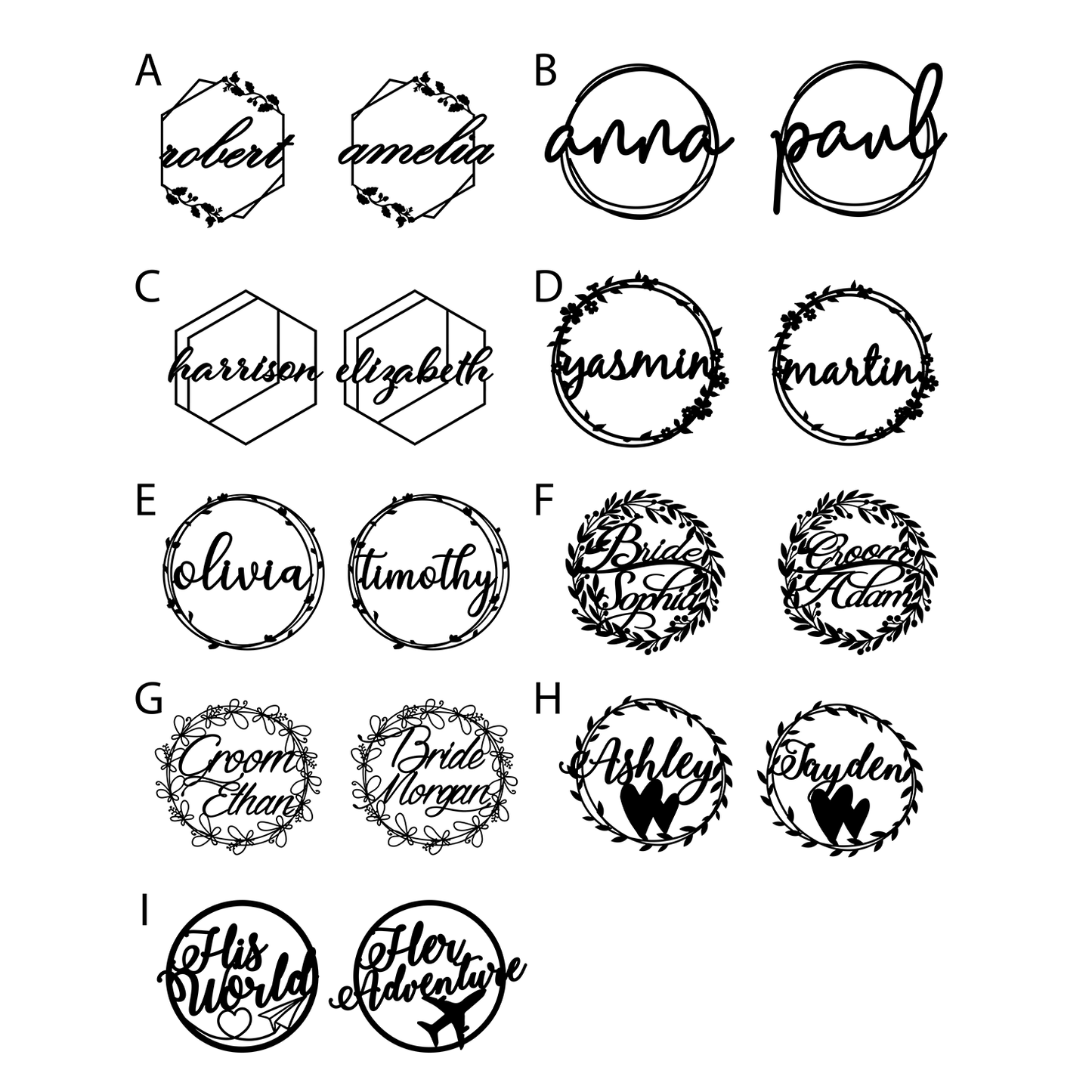 Round Chair Sign (Wooden) - Clik Clok