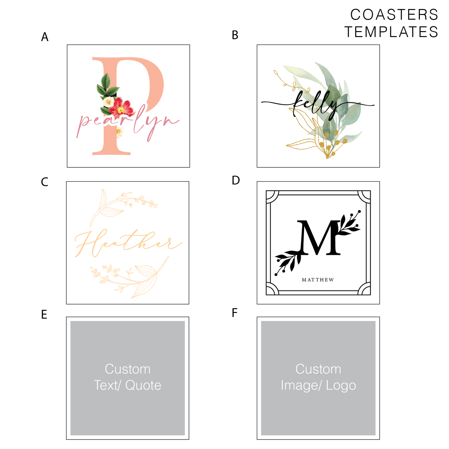 Personalized Ceramic Coaster