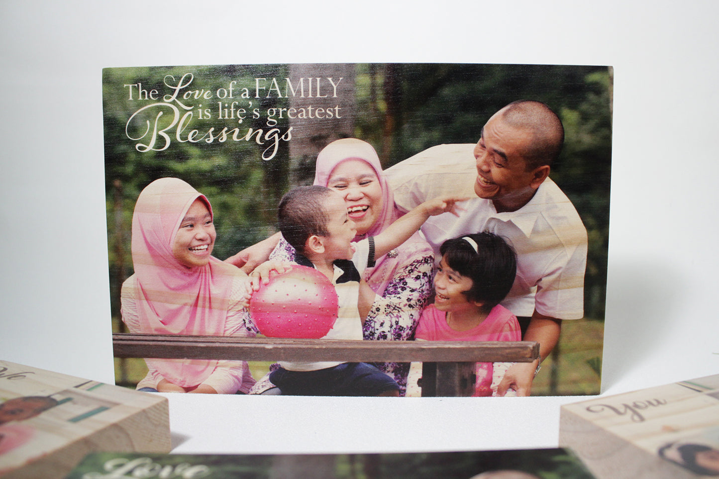 Pine Wood Photo Block 12 x 8in - Clik Clok