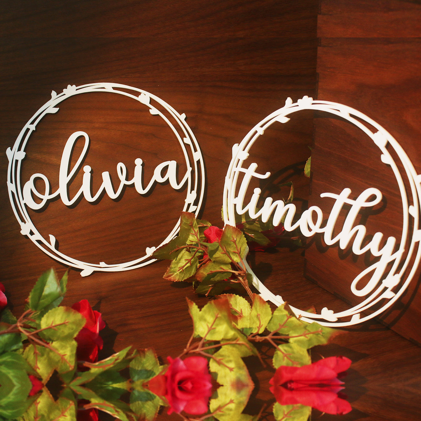 Round Chair Sign (Wooden) - Clik Clok