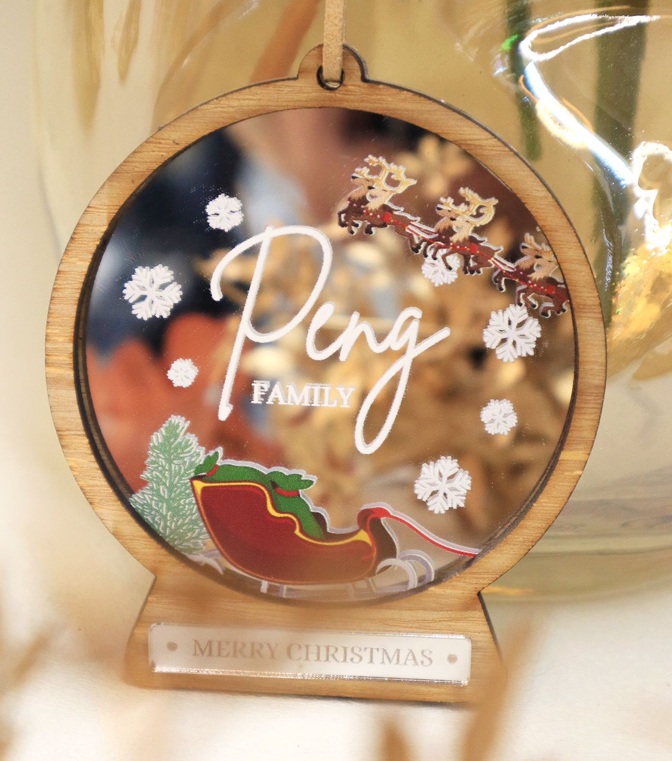 Christmas Bauble Ornament - Personalized 3D Christmas Globe (6 Designs)