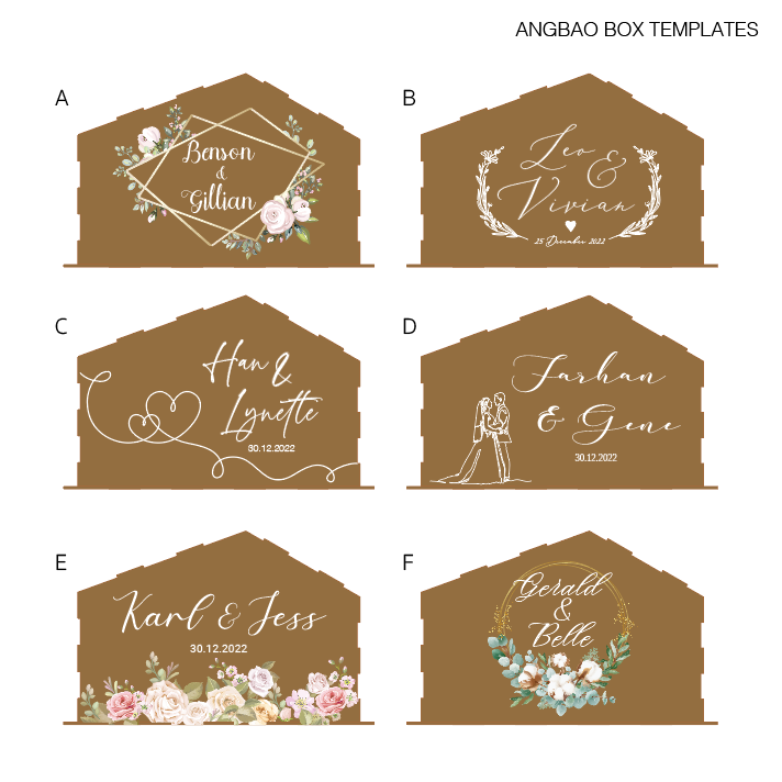 House of Love - Wedding Angbao Money Box - Clik Clok