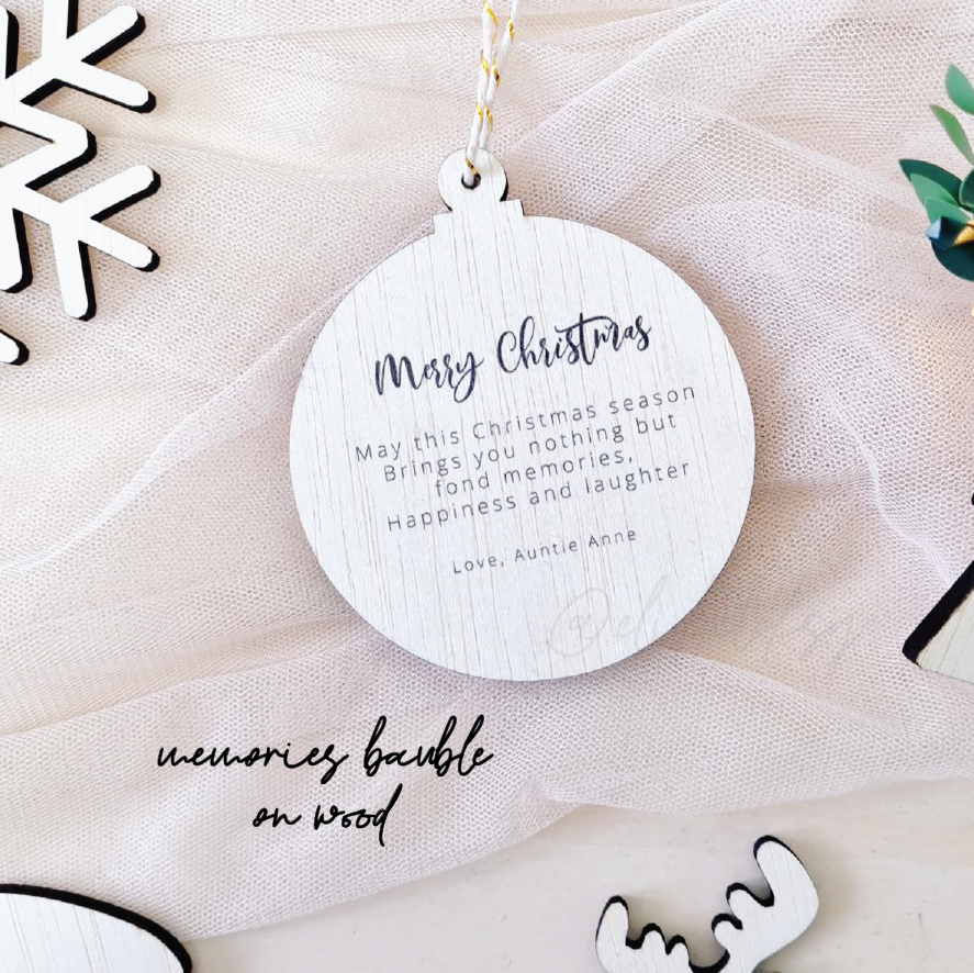 customized christmas home bauble
