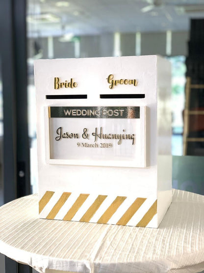 Rental - Wedding Post Compartment Wedding Box