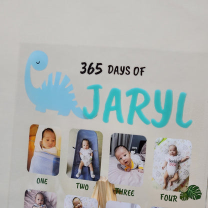 Baby Milestone Board - DINO