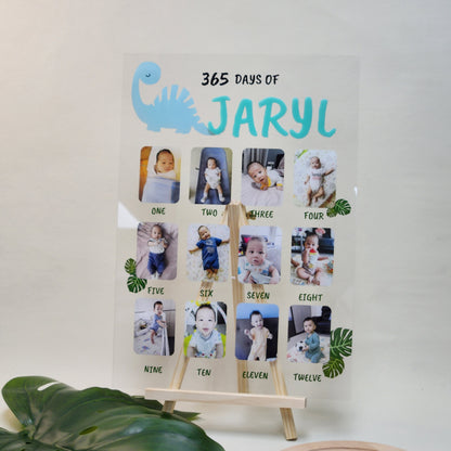 Baby Milestone Board - DINO