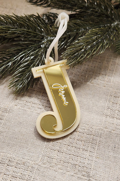 Christmas Bauble  - Initial Letter Ornament
