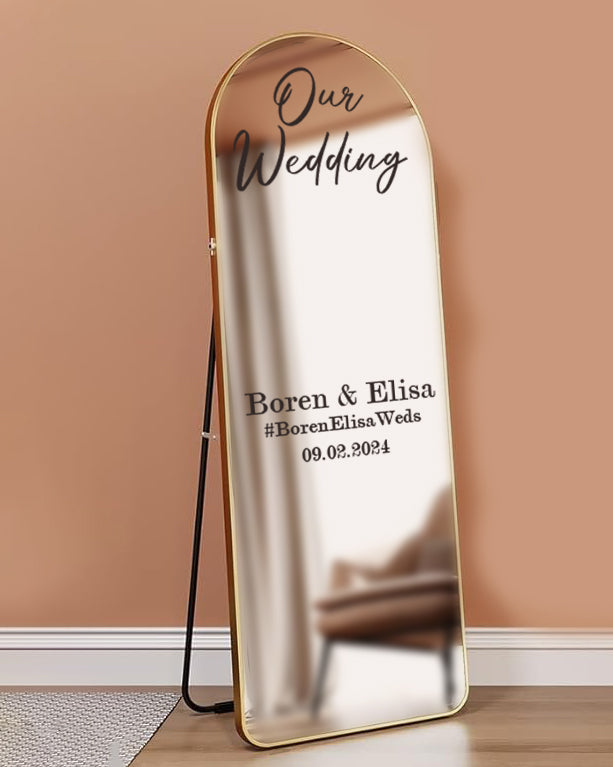 Wedding Welcome Sign - Full Length Standing Mirror