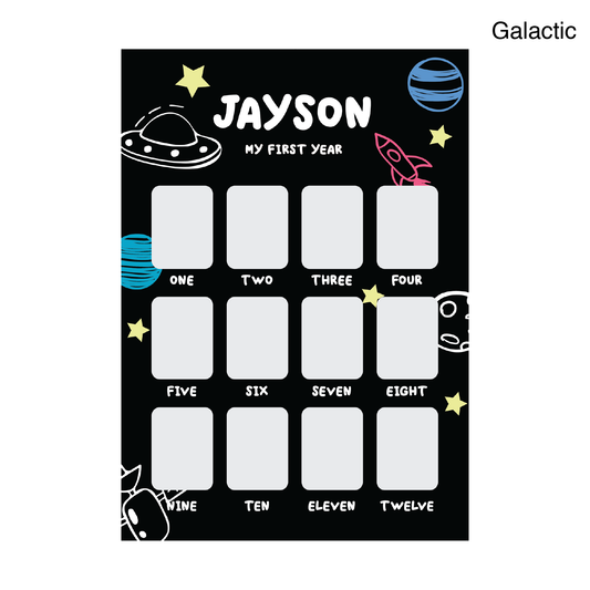 Baby Milestone Board - Galactic