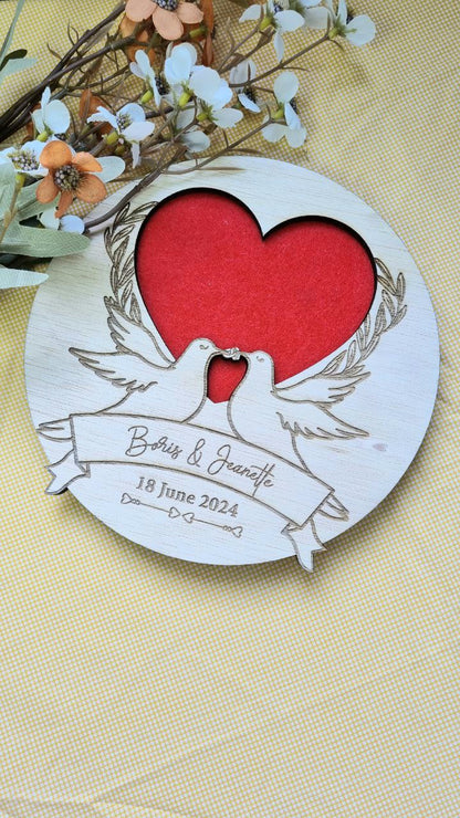 Wedding Ring Holder - The Love Birds