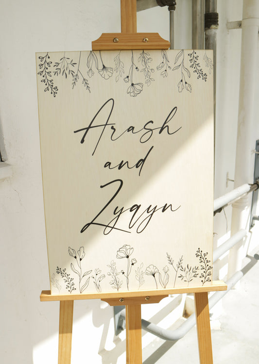 Wedding Welcome Sign - Botanical