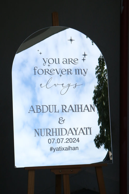 Wedding Welcome Sign - Our Forever