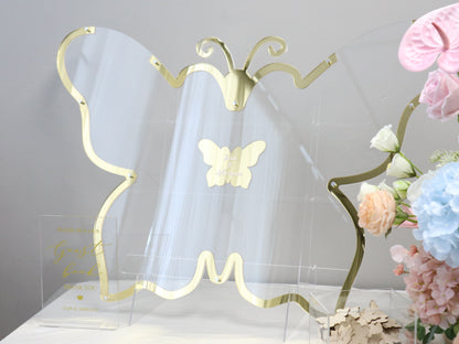 Wedding Heartdrop Guestbook - Butterfly