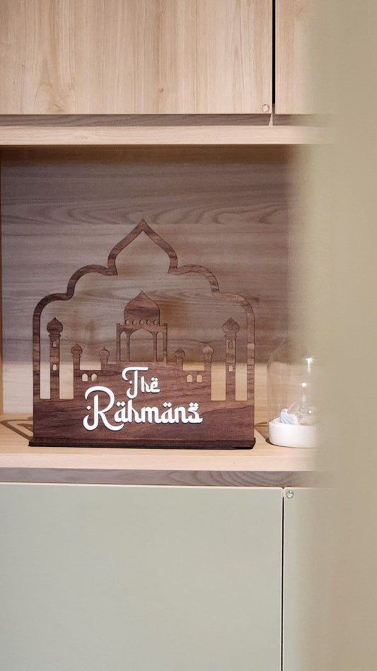 Islamic Home Sign Hari Raya Personalized Name Sign Clik Clok 