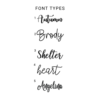Wedding Name Sign Cutout - 3 Separate Pieces