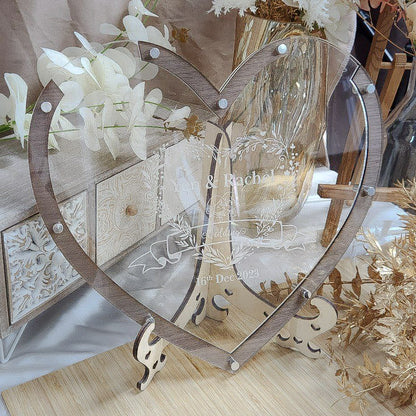Wedding Heartdrop Guestbook - Heart to Heart
