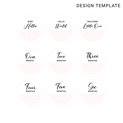 Milestone Cards - Rattan Hearts