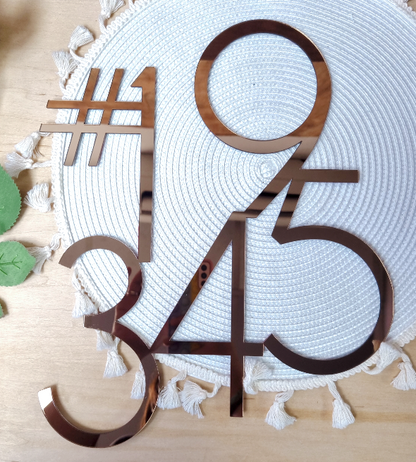 Custom unit number sign for your homes