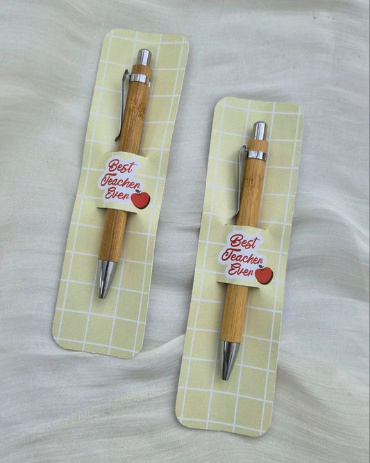 Teacher's Day Gift Set Bamboo Pen