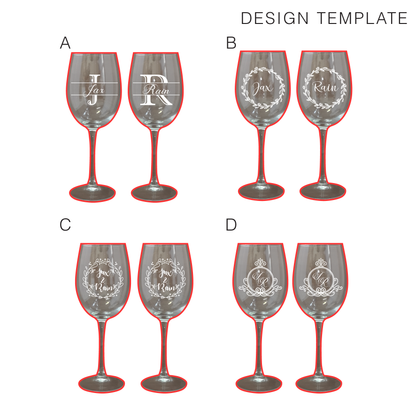 Personalized Engraved Wine Glass