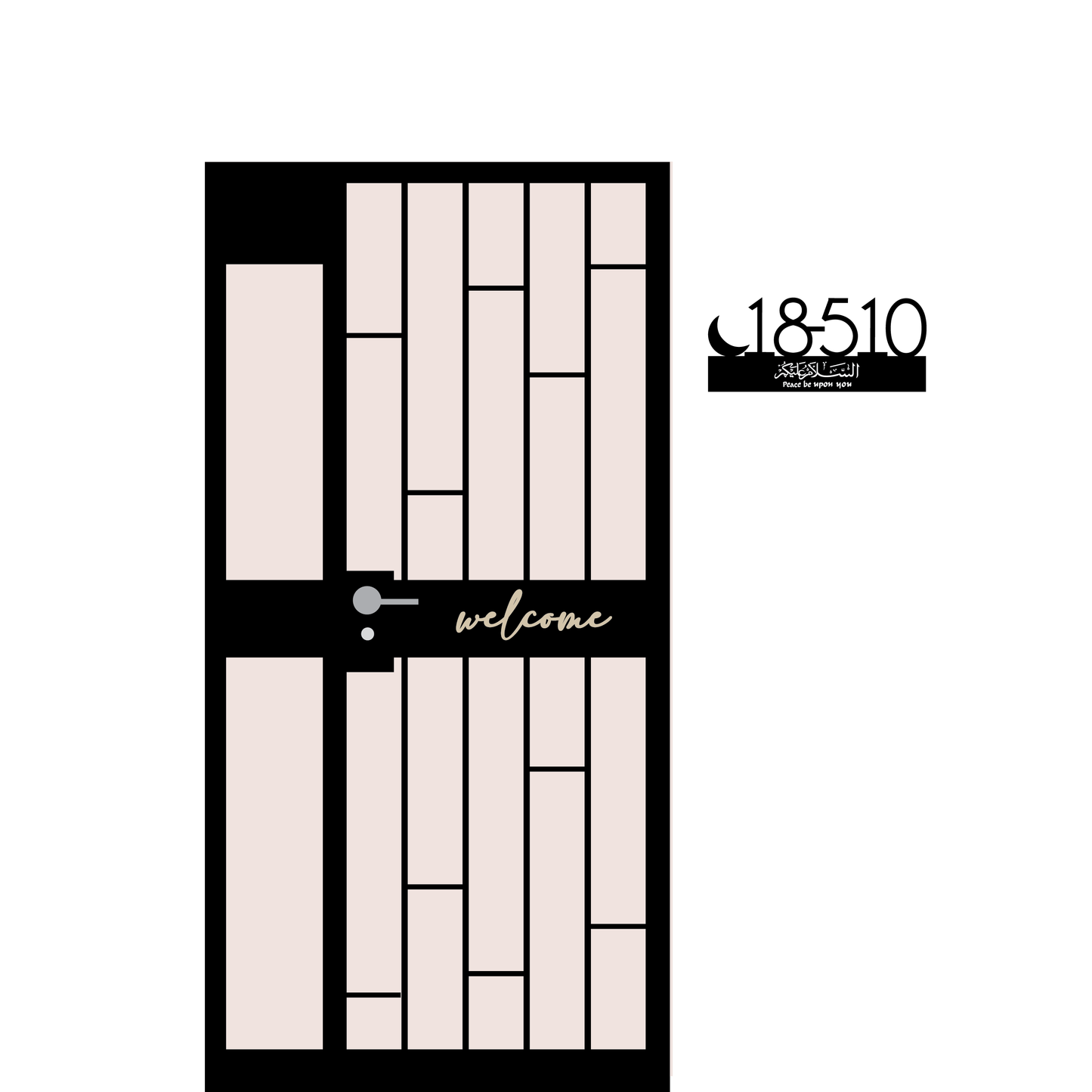 Unit Number Sign - Crescent