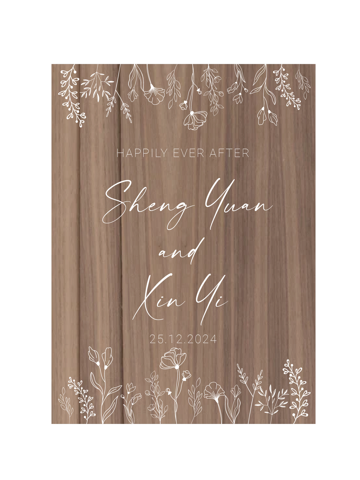 Wedding Welcome Sign - Botanical