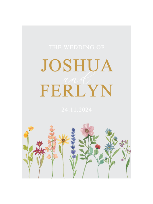 Wedding Welcome Sign - Petal Perfection