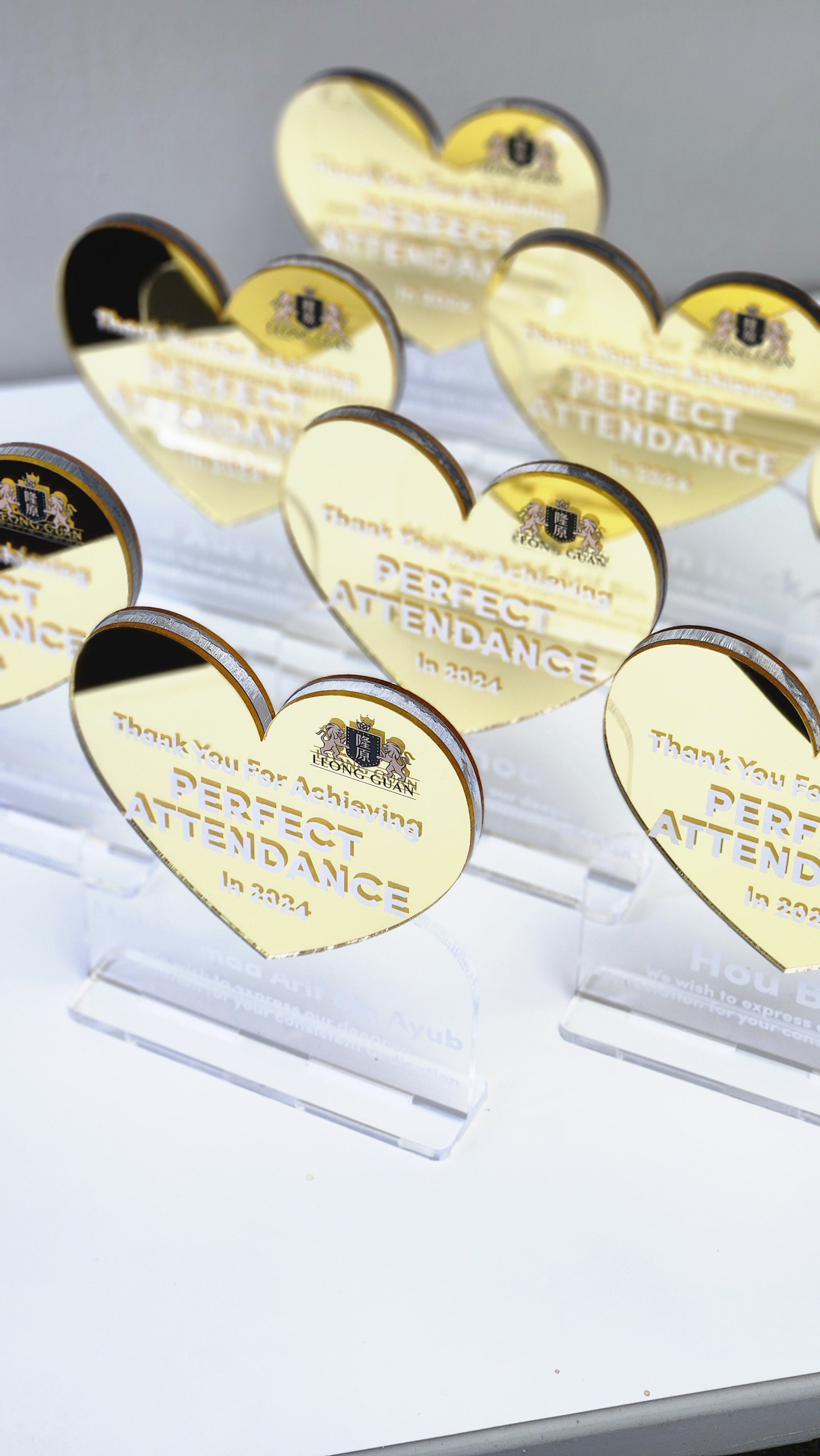 custom award plaque corporate long service employee recognition