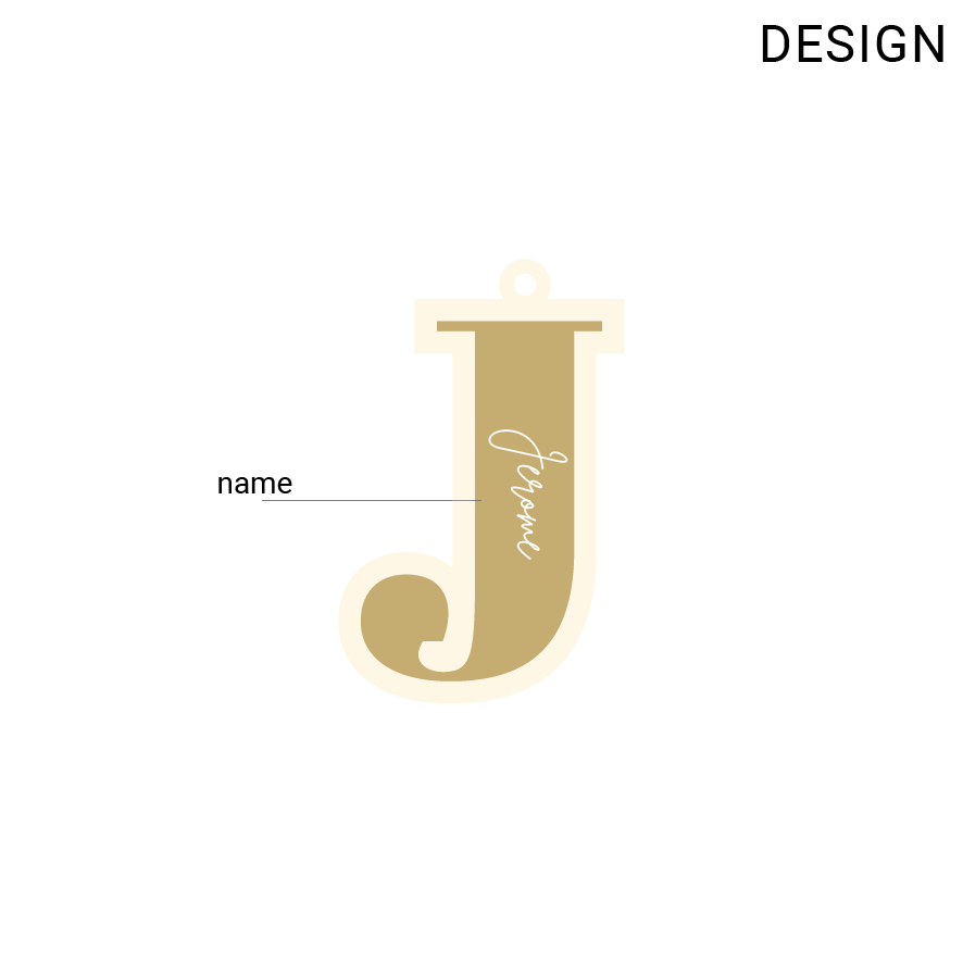 Christmas Bauble  - Initial Letter Ornament