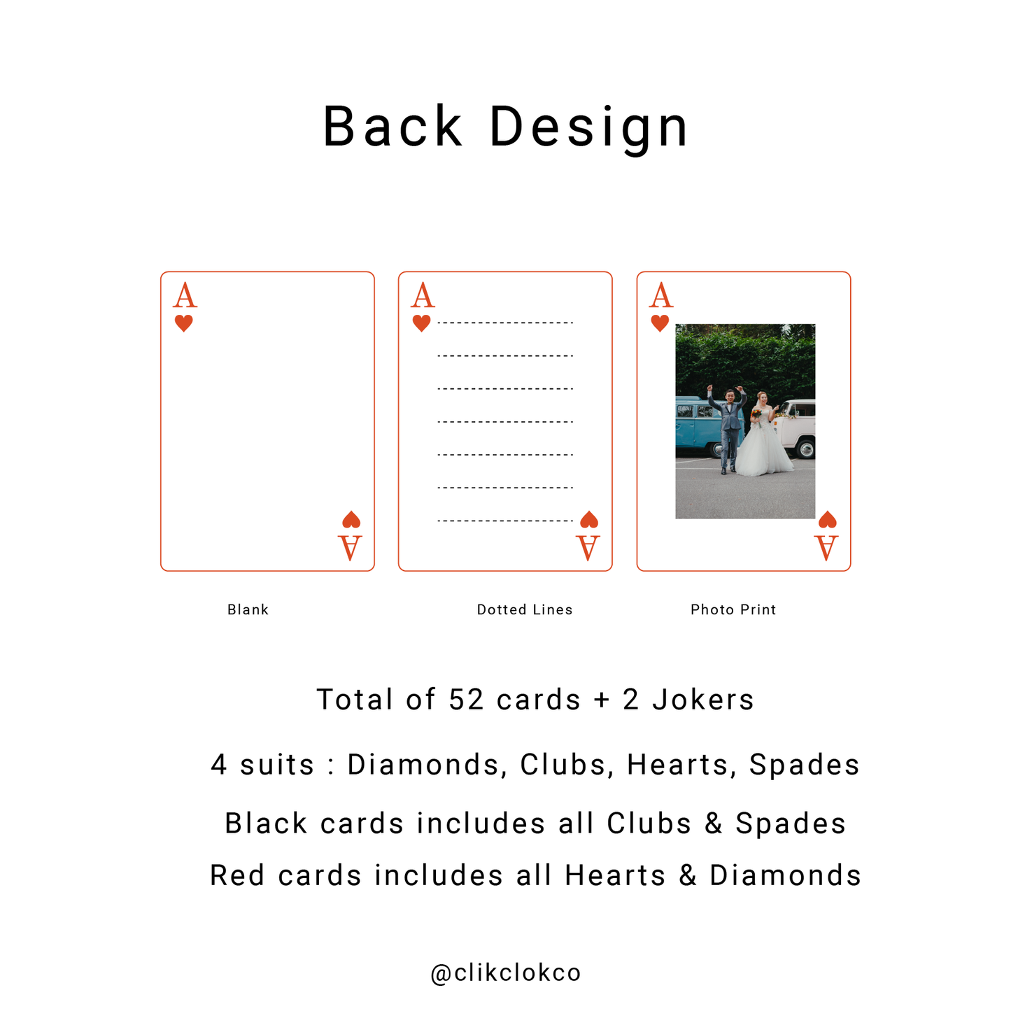Wedding Guest Book - Personalized Playing Cards Poker Cards