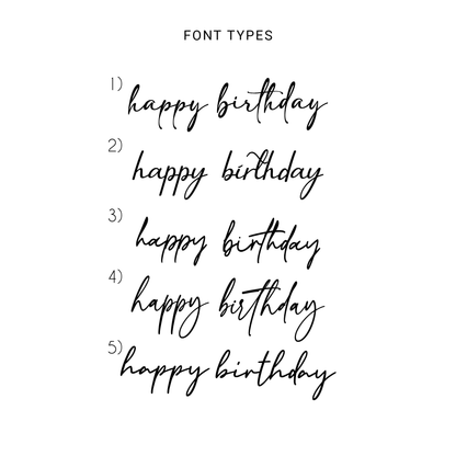 Happy Birthday Signage Cutout - 2 Lines