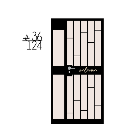 Unit Number Sign - Lined I