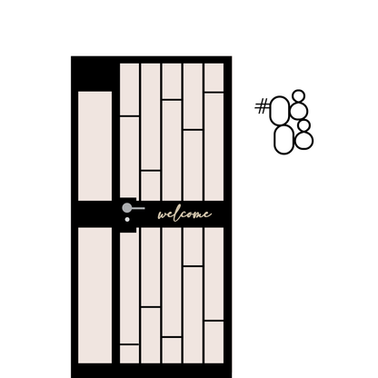 Custom unit number sign for your homes